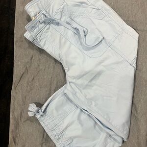 St. John's Bay Sky Blue Cargo Capri pants